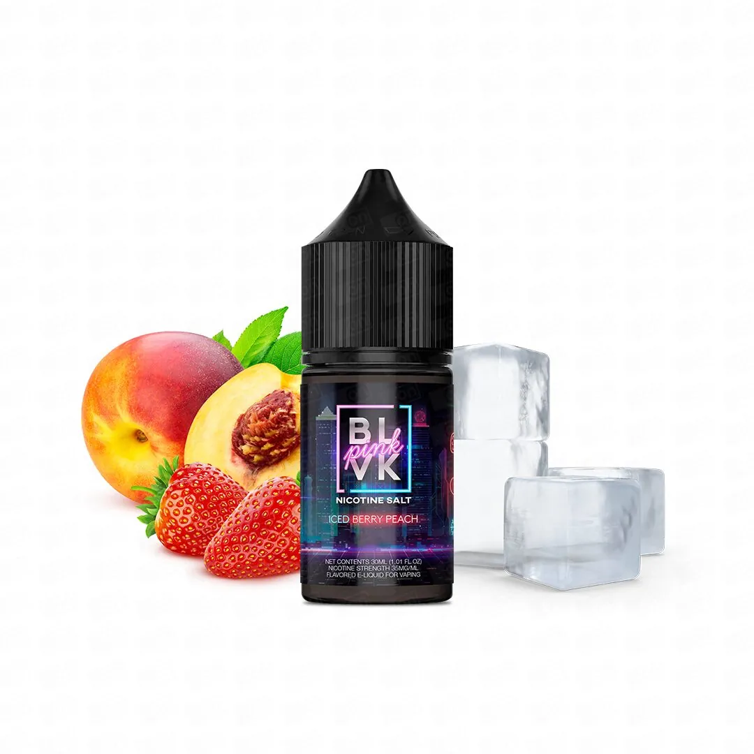 Líquido Blvk Pink NicSalt – Iced Berry Peach